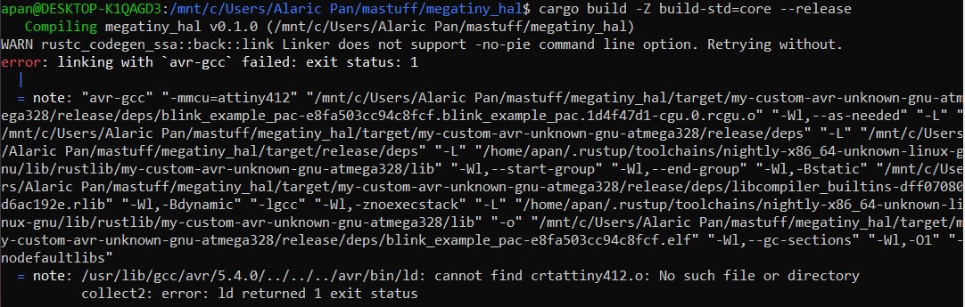 avr-gcc error